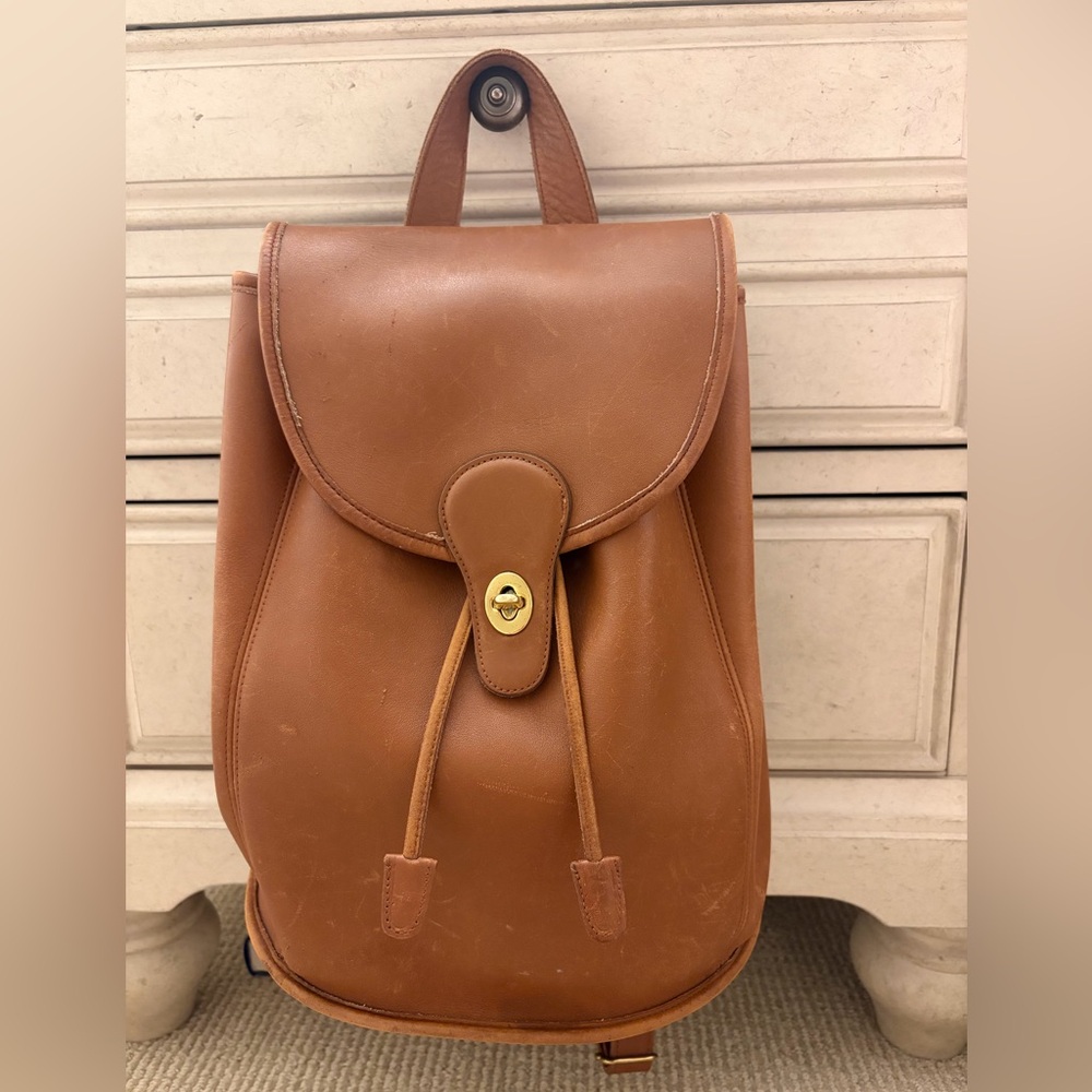 Vintage Coach Leather Backpack - Picture 1 of 6